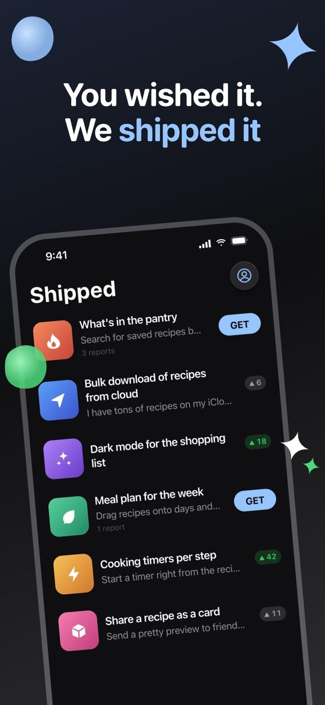 A finished Wish It screenshot: “You wished it. We shipped it”